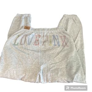 PINK Rhinestone Campus Pant